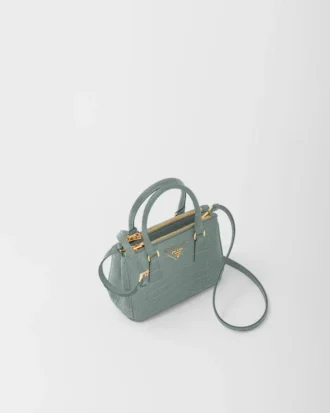 Prada Galleria Mini Crocodile Leather Bag