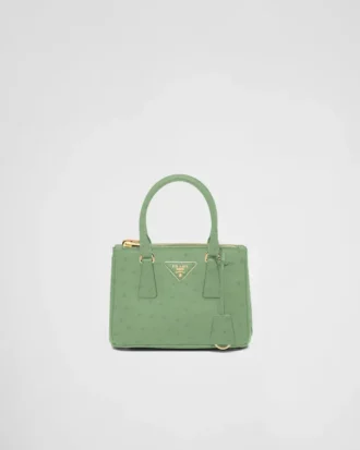 Prada Galleria Mini Ostrich Leather Bag