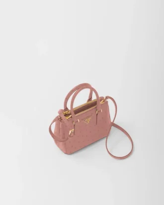 Prada Galleria Mini Ostrich Leather Bag