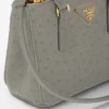 Prada Galleria Mini Ostrich Leather Bag