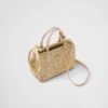 Prada Galleria Mini Satin Bag with Crystals