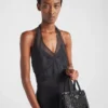 Prada Galleria Mini Satin Bag with Crystals