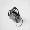 Prada Galleria Mini Satin Bag with Crystals