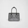 Prada Galleria Mini Satin Bag with Crystals