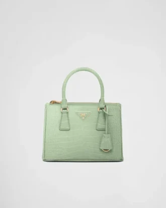 Prada Galleria Small Crocodile Leather Bag