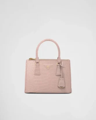 Prada Galleria Small Crocodile Leather Bag
