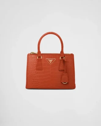 Prada Galleria Small Crocodile Leather Bag