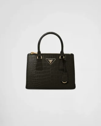 Prada Galleria Small Crocodile Leather Bag
