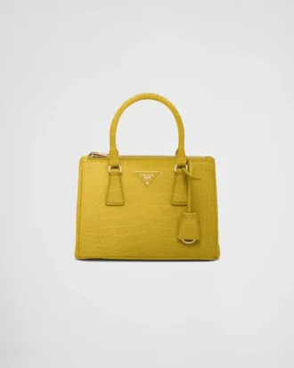 Prada Galleria Small Crocodile Leather Bag