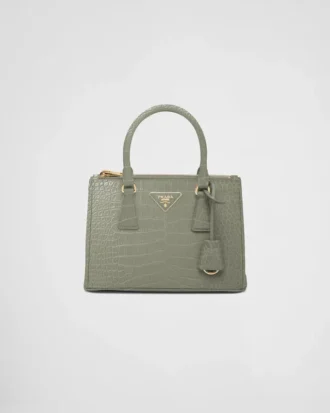 Prada Galleria Small Crocodile Leather Bag