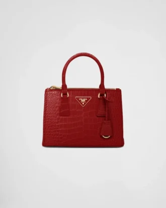 Prada Galleria Small Crocodile Leather Bag
