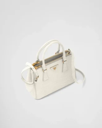 Prada Galleria Small Crocodile Leather Bag