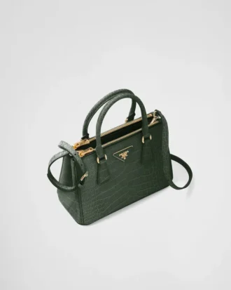 Prada Galleria Small Crocodile Leather Bag