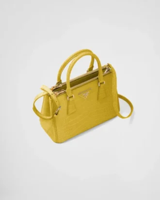 Prada Galleria Small Crocodile Leather Bag