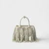 Prada Galleria Small Leather Bag with Fringe