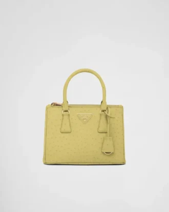 Prada Galleria Small Ostrich Leather Bag