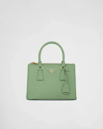 Prada Galleria Small Ostrich Leather Bag