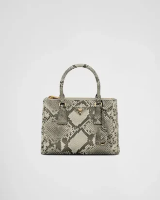 Prada Galleria Small Python Leather Bag