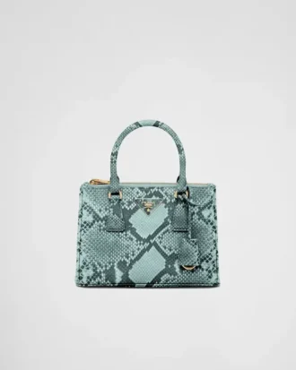 Prada Galleria Small Python Leather Bag