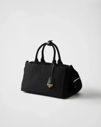 Prada Jardiniare Large Cotton Canvas Handbag