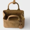 Prada Jardiniare Mini Cotton Canvas Handbag