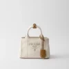 Prada Jardiniare Mini Linen Blend Bag