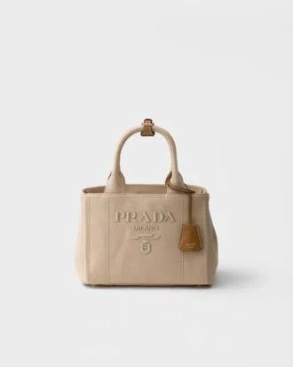 Prada Jardiniare Small Cotton Canvas Bag