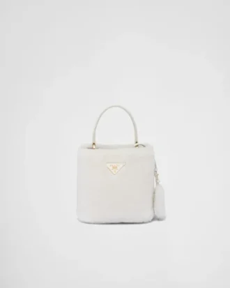 Prada Panier Mini Shearling Bag