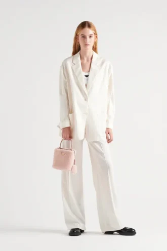 Prada Panier Mini Shearling Bag