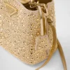 Prada Panier Satin Bag with Crystals