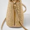Prada Panier Satin Bag with Crystals