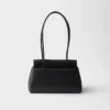 Prada Passage Medium Leather Bag with Re-Nylon Flap