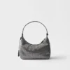 Prada Re-Edition 2005 Mini Crystal-Studded Satin Bag