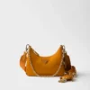 Prada Re-Edition 2005 Re-Nylon and Saffiano Leather Bag with Charm