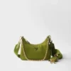 Prada Re-Edition 2005 Re-Nylon and Saffiano Leather Bag with Charm