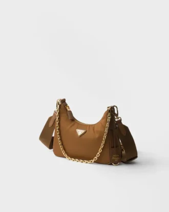 Prada Re-Edition 2005 Re-Nylon and Saffiano Leather Bag with Charm