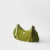 Prada Re-Edition 2005 Re-Nylon and Saffiano Leather Bag with Charm
