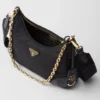 Prada Re-Edition 2005 Re-Nylon and Saffiano Leather Bag with Charm