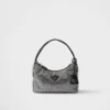 Prada Re-Edition Mini Satin Bag with Crystals