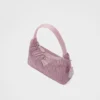 Prada Re-Edition Mini Satin Bag with Crystals