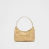 Prada Re-Edition Mini Satin Bag with Crystals