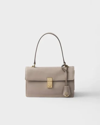 Prada Soft Sound Medium Leather Shoulder Bag