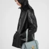 Prada Soft Sound Medium Leather Shoulder Bag