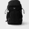 Prada Speedrock Re-Nylon and Leather Backpack