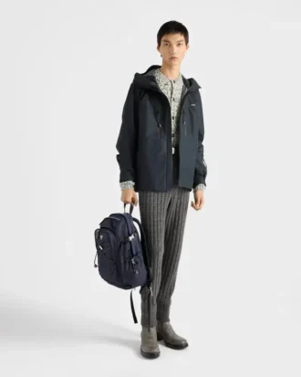 Prada Speedrock Re-Nylon and Leather Backpack