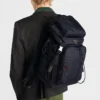 Prada Speedrock Re-Nylon and Leather Backpack