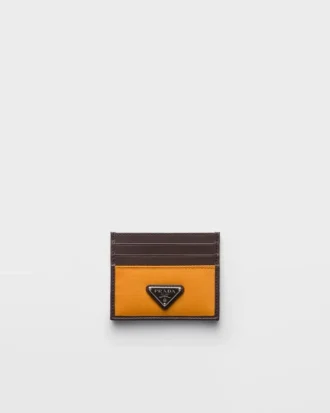 Prada Speedrock Re-Nylon and Leather Card Holder