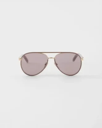 Prada Sunglasses with the Iconic Metal Plaque