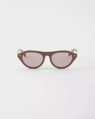 Prada Sunglasses with the Iconic Metal Plaque