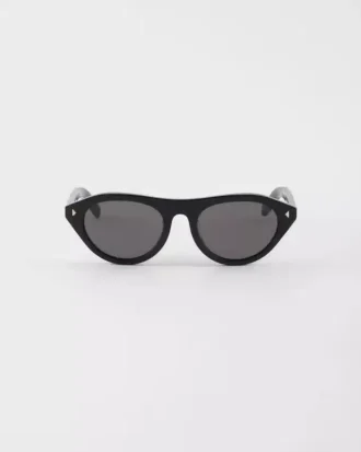 Prada Sunglasses with the Iconic Metal Plaque